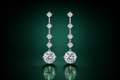 Elan Drops - Moissanite earrings in 925 Sterling Silver
