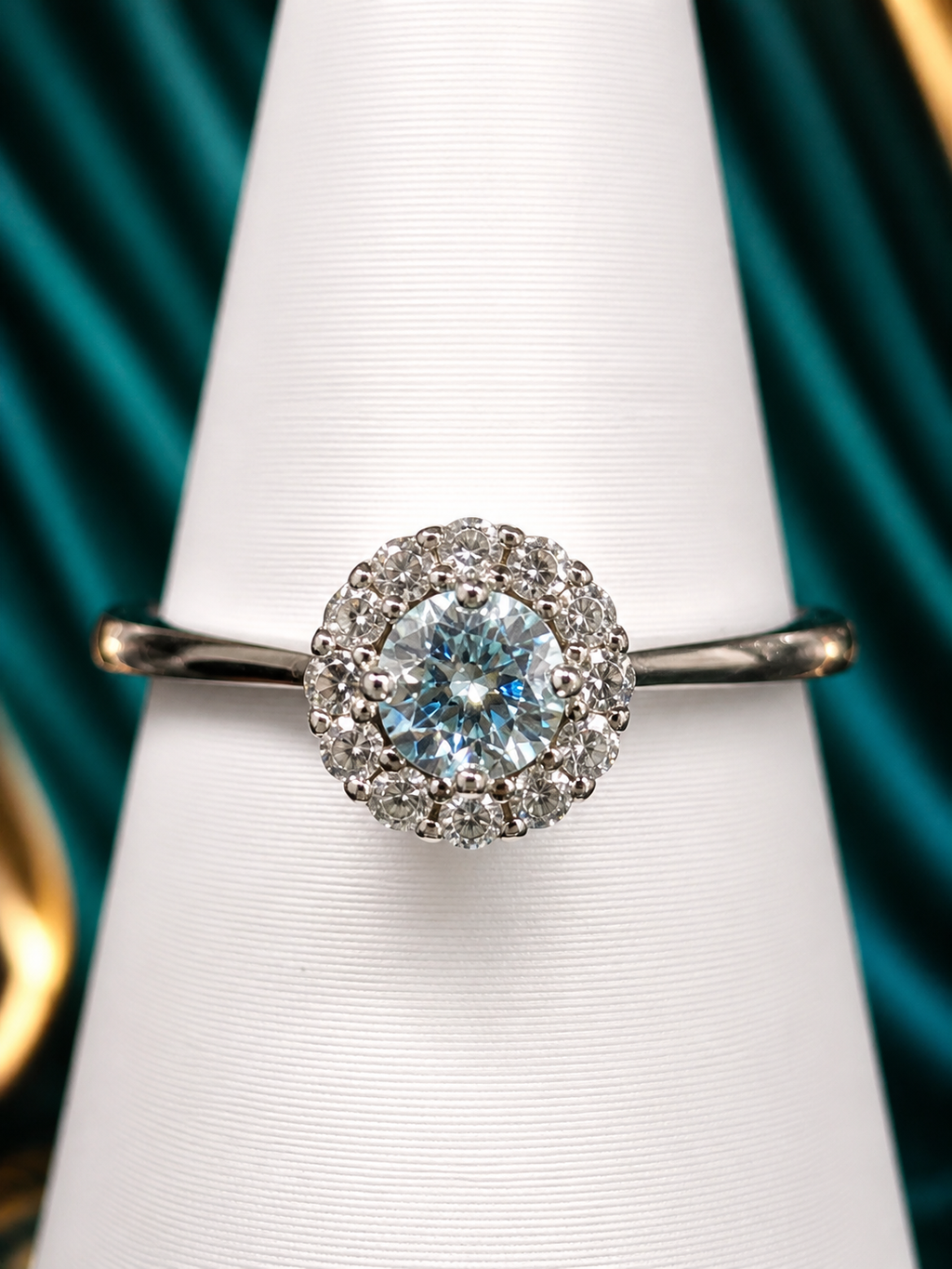 Aurora – Moissanite Ring in 925 Sterling Silver
