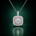Rosé Imperia - Moissanite Necklace in 925 Sterling Silver