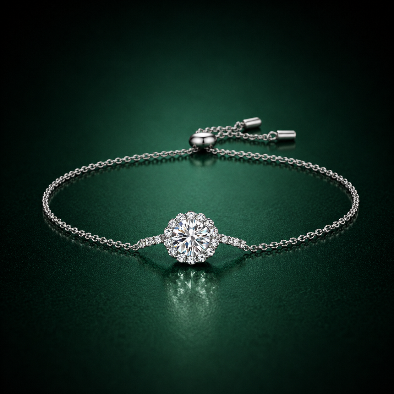 Ismeria - Moissanite Bracelet in 925 Sterling Silver