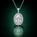 Valeriana - Moissanite Necklace in 925 Sterling Silver