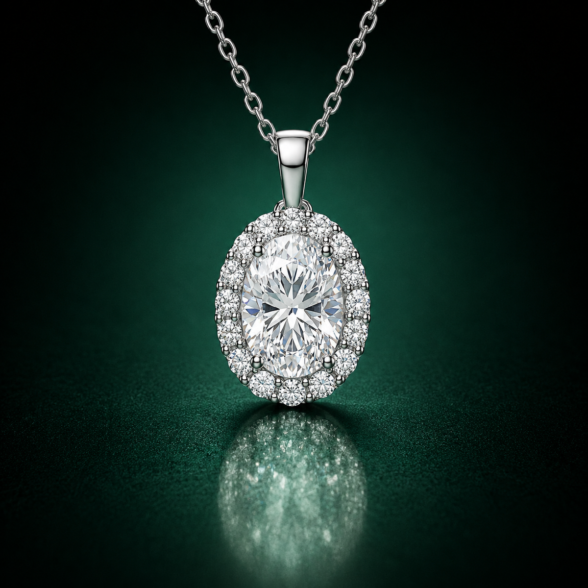Valeriana - Moissanite Necklace in 925 Sterling Silver