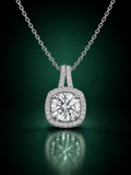 Aurelium - Moissanite necklace in 925 Sterling Silver