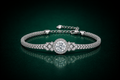 Royal Halo - Moissanite Bracelet in 925 Sterling Silver