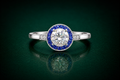 Aegean Mare - Moissanite Ring in 925 Sterling Silver