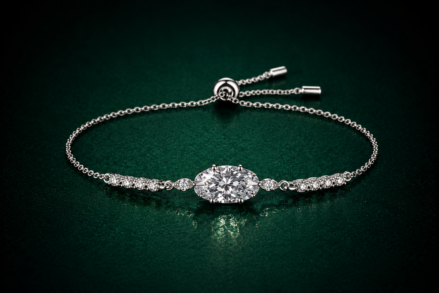 Prisma - Moissanite bracelet in 925 Sterling Silver