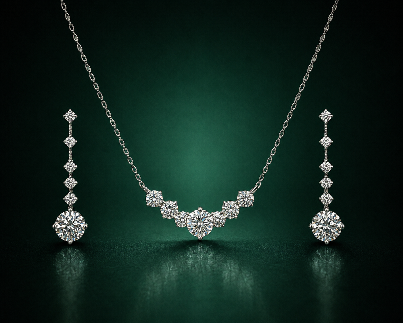 Elan Bloom - Moissanite Set in 925 Sterling Silver