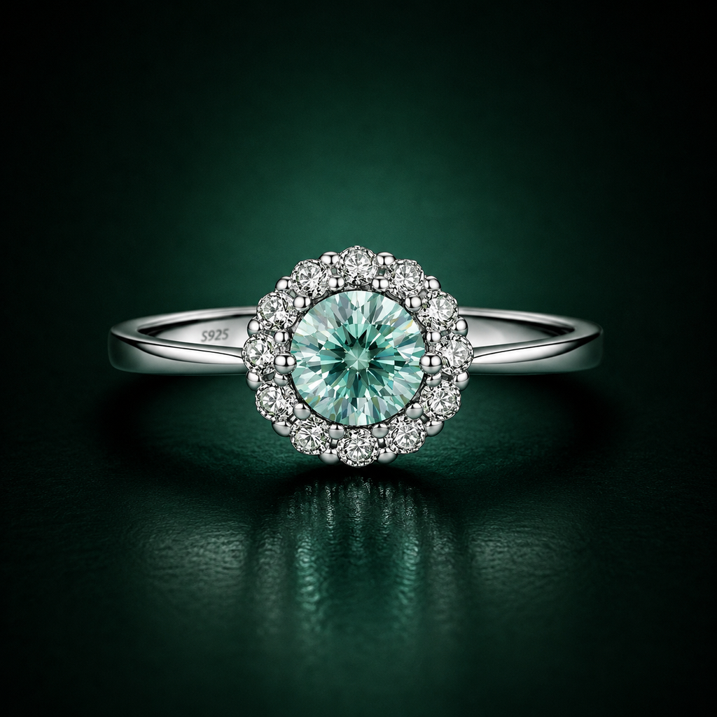 Aurora – Moissanite Ring in 925 Sterling Silver