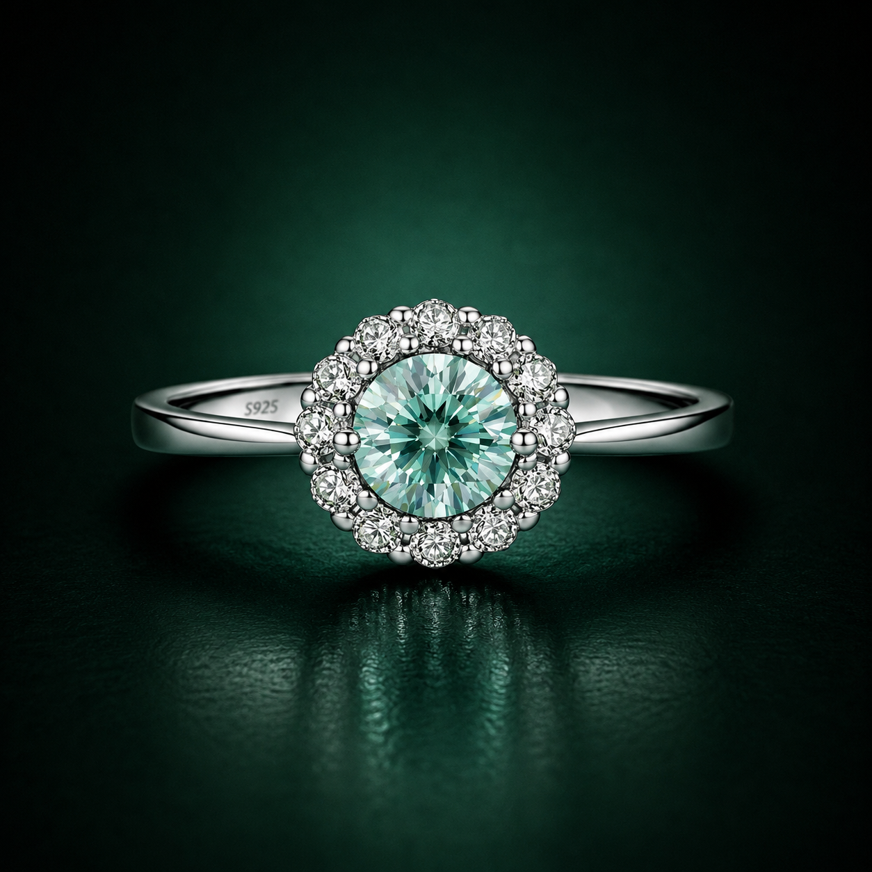 Aurora – Moissanite Ring in 925 Sterling Silver